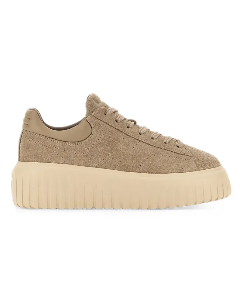 Hogan H-Stripes Sneakers - Nude Nude