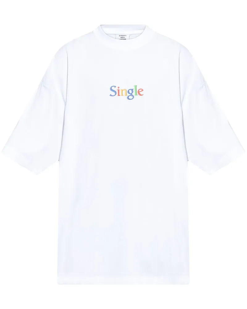 VETEMENTS T-Shirt mit Print - Weiß Weiß