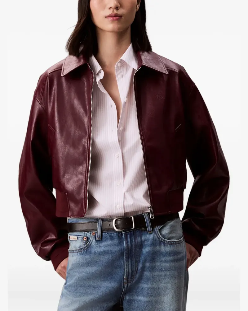 Calvin Klein Jacke mit Reißverschluss - Rot Rot