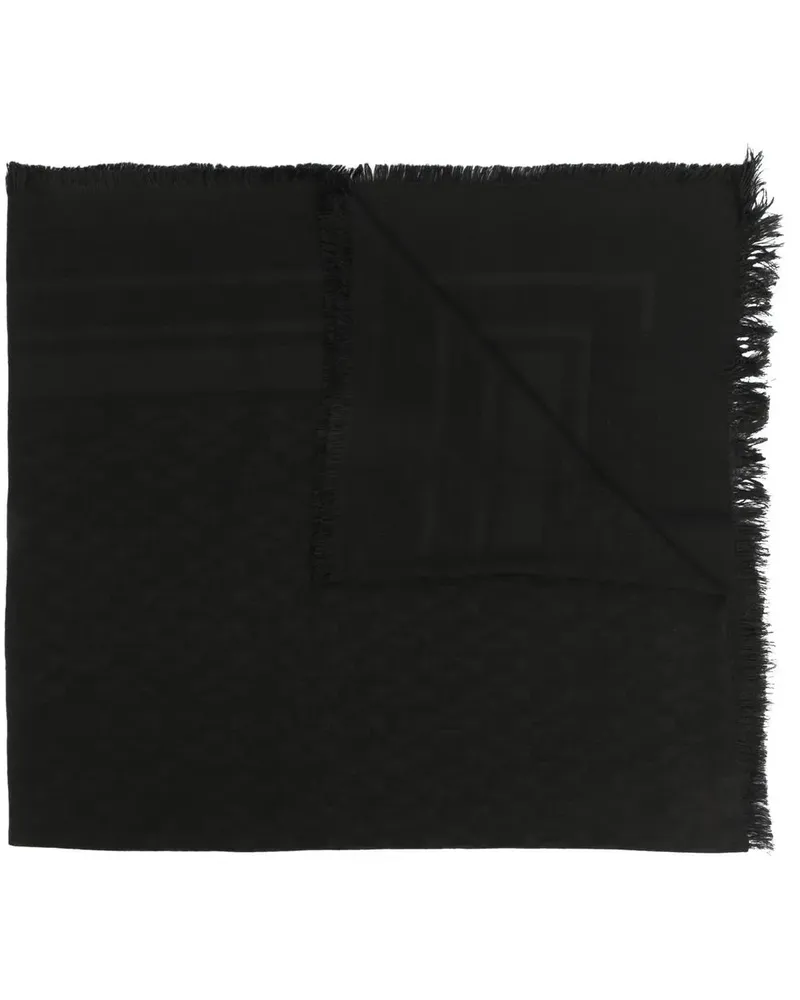 Elisabetta Franchi Schal mit geometrischem Print - Schwarz Schwarz