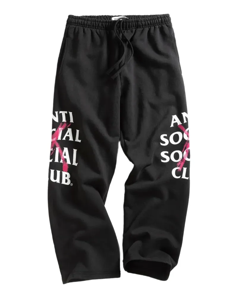 Anti Social Social Club Cancelled Paint Jogginghose - Schwarz Schwarz