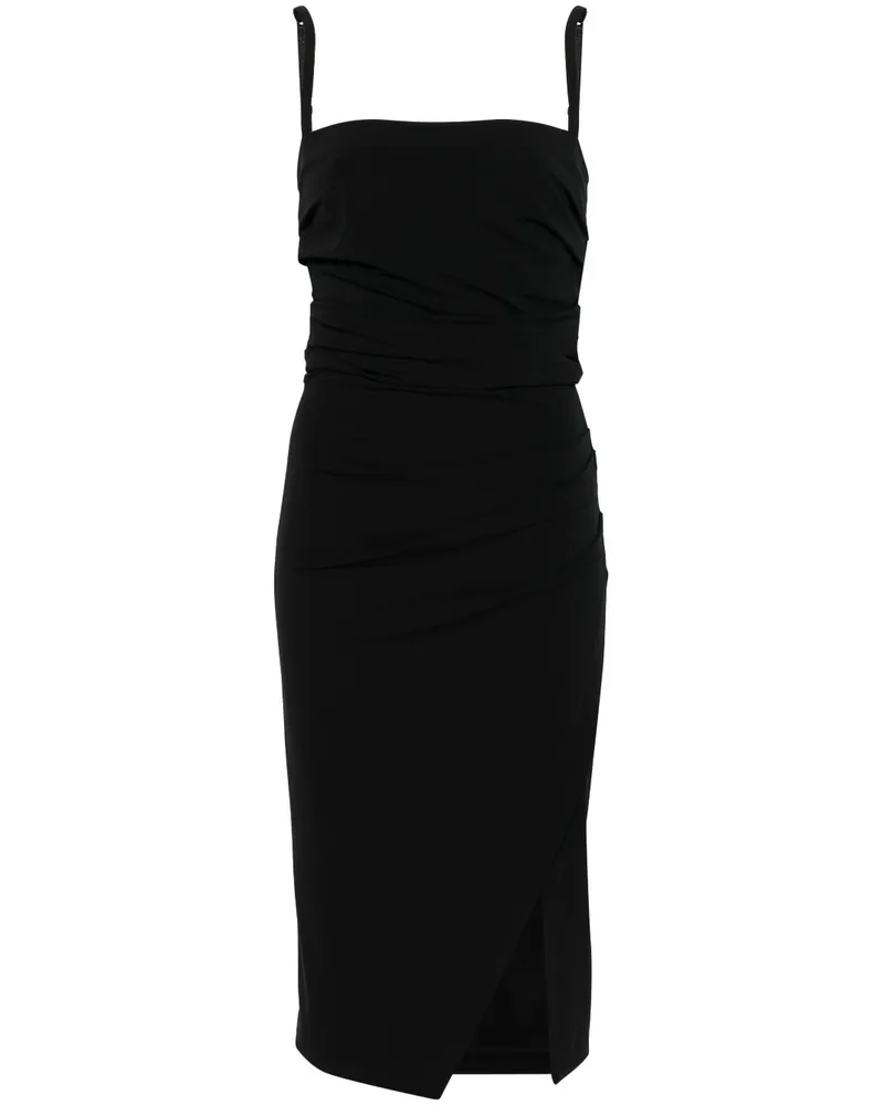 Dolce & Gabbana Drapiertes Midikleid - Schwarz Schwarz