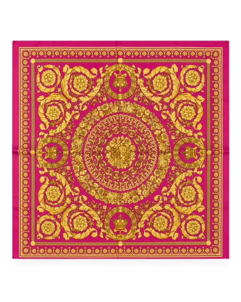 Versace Barocco silk scarf - Rosa Rosa