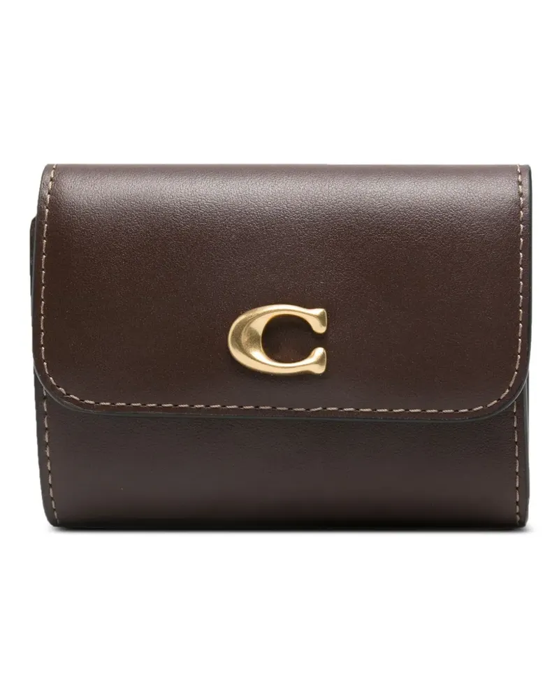 Coach Portemonnaie mit Logo-Schild - Braun Braun