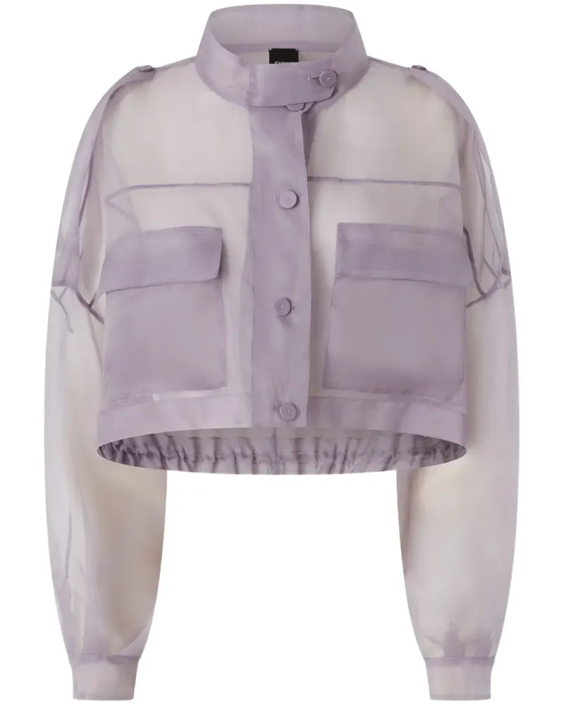 Pinko Semi-transparente Jacke - Violett Violett