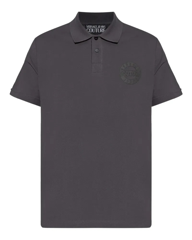 Versace Jeans logo cotton polo shirt - Grau Grau