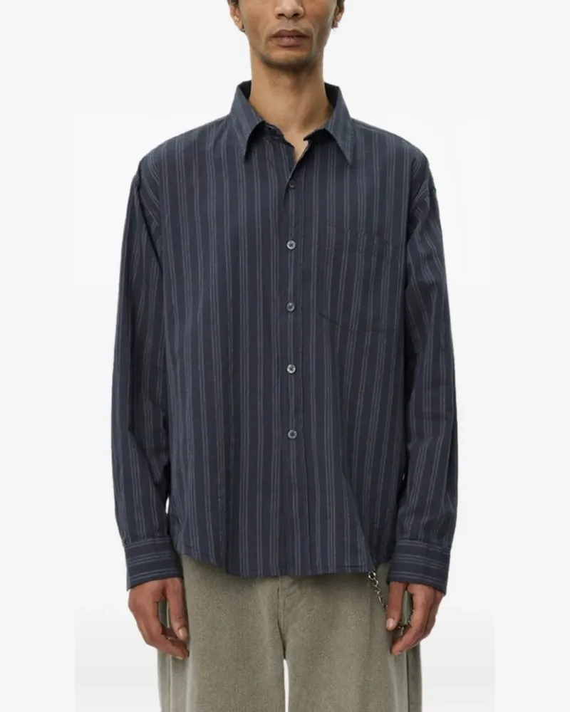 Mfpen Executive striped shirt - Grau Grau