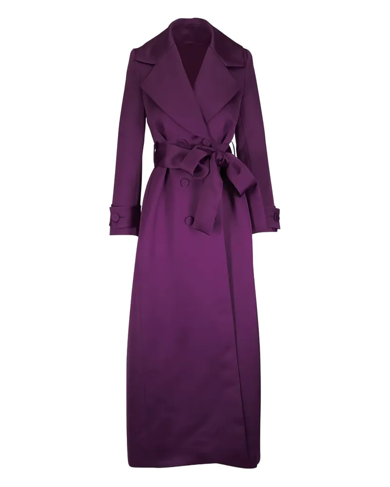 Carolina Herrera New York Trenchcoat mit Gürtel - Violett Violett