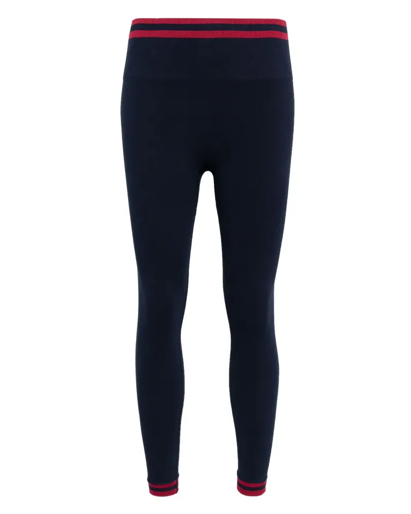 The Upside Nahtlose Midi-Leggings - Blau Blau