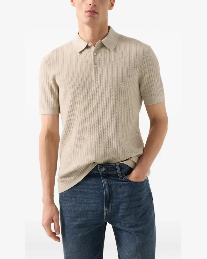 Bogner Tobias Poloshirt aus strukturiertem Strick - Nude Nude
