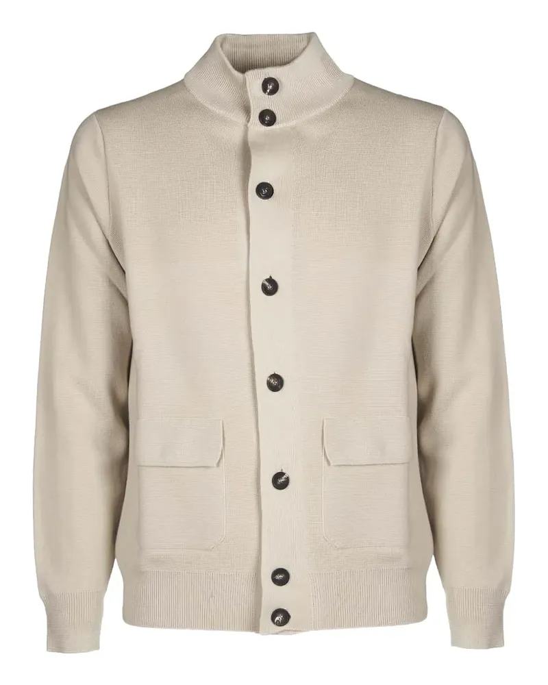 Filippo de Laurentiis Cardigan mit Tasche - Nude Nude