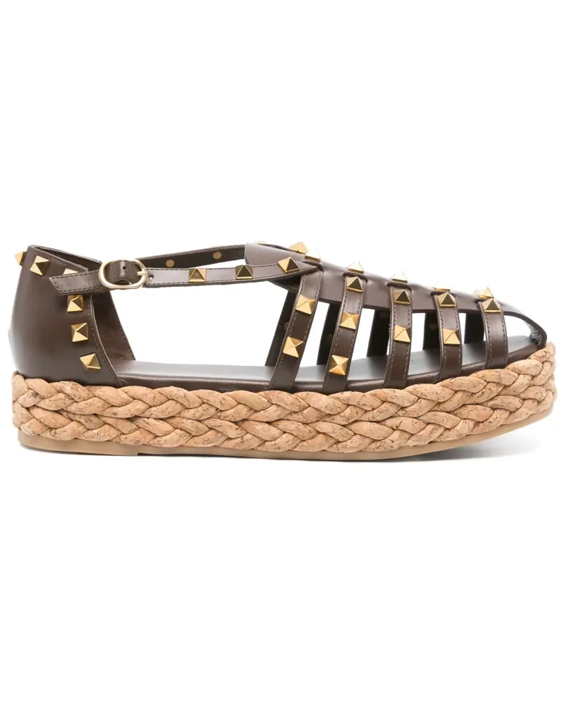Valentino Garavani Rockstud Sandalen - Braun Braun