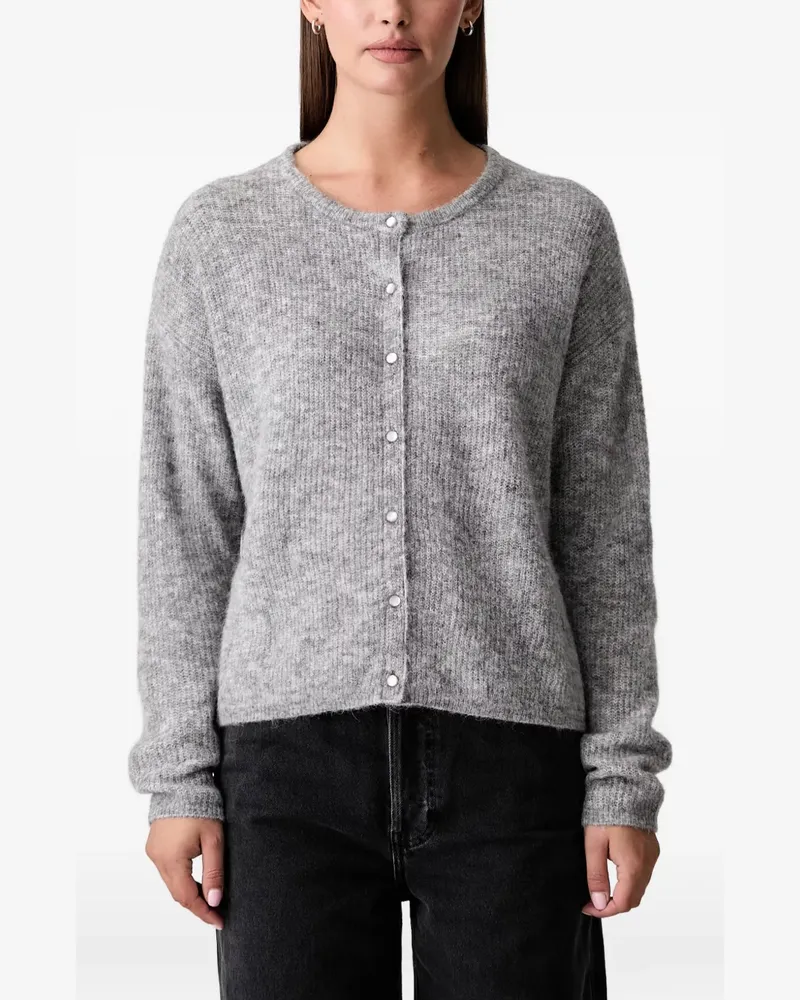 Mos Mosh MMAlmine Cardigan mit Knöpfen - Grau Grau
