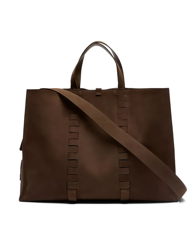 Casadei Milano Tote Bag mit Logo-Prägung - Braun Braun