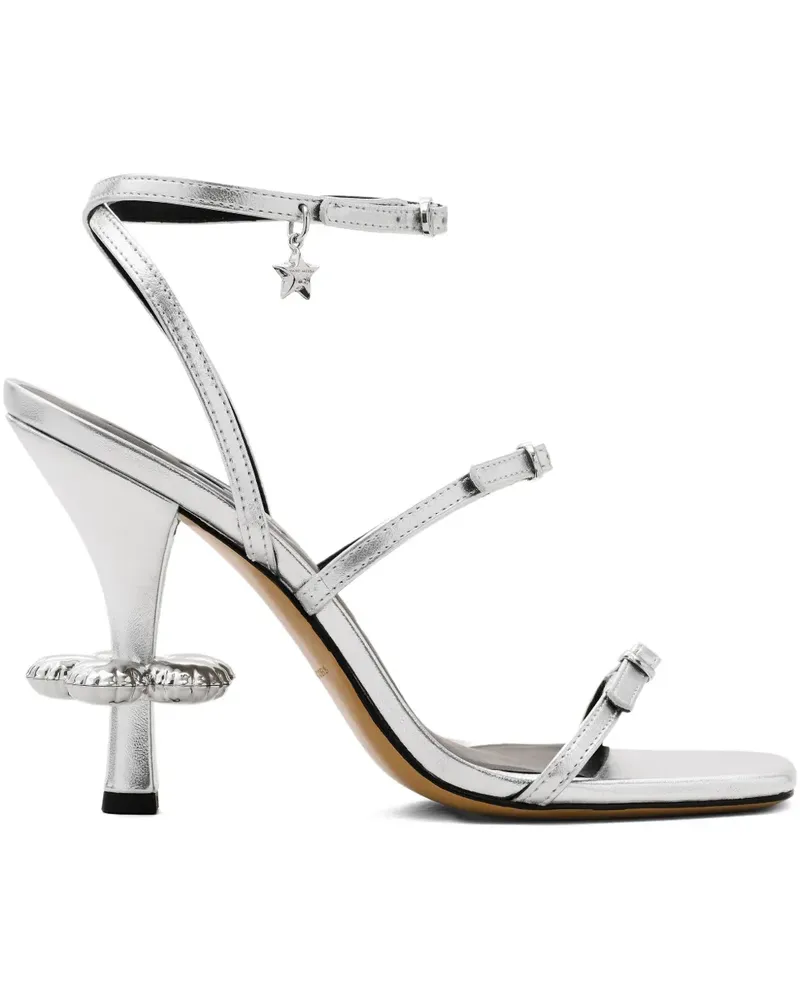 Marc Jacobs Pumps mit Margeriten-Riemen - Silber Silber