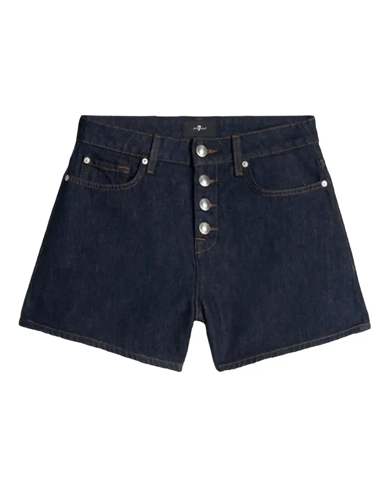7 for all mankind Kori Jeans-Shorts mit Knopfverschluss - Blau Blau