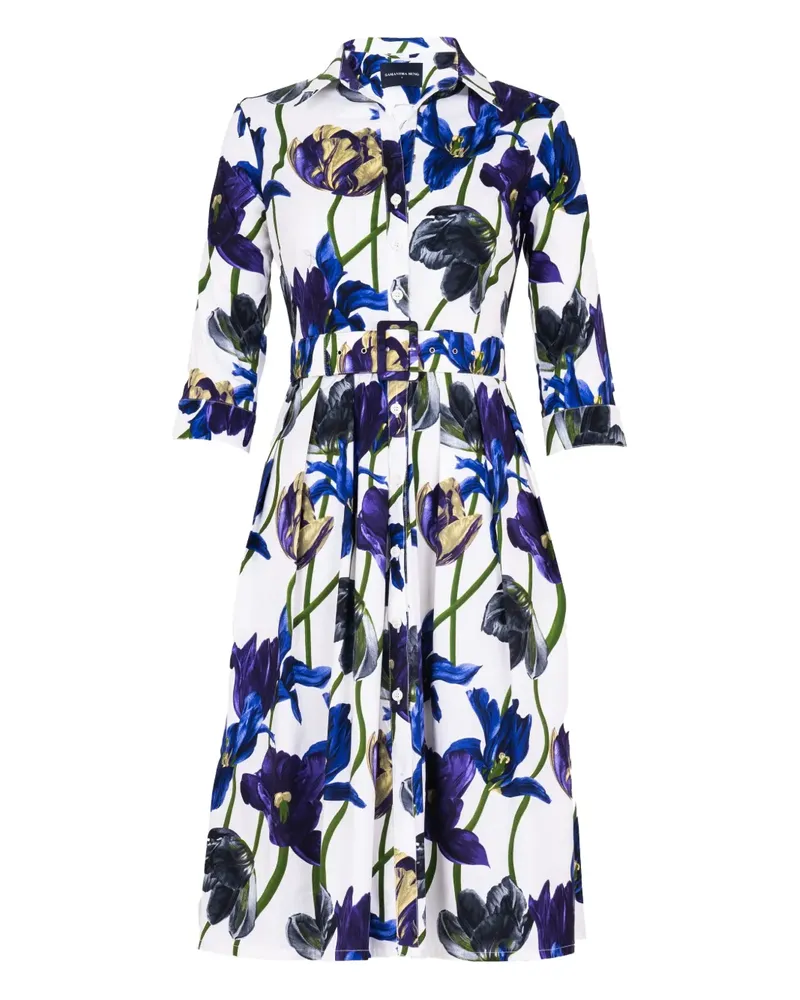 Samantha Sung Audrey Kleid - Weiß Weiß