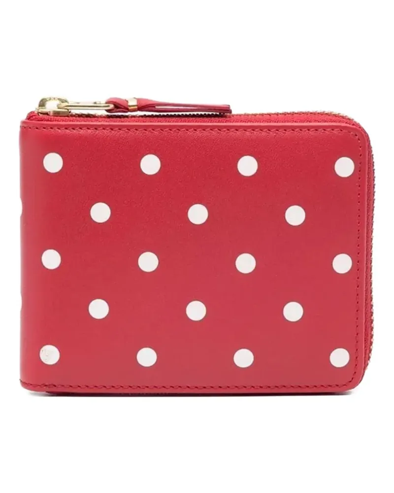 Comme des Garçons Portemonnaie mit Polka Dots - Rot Rot