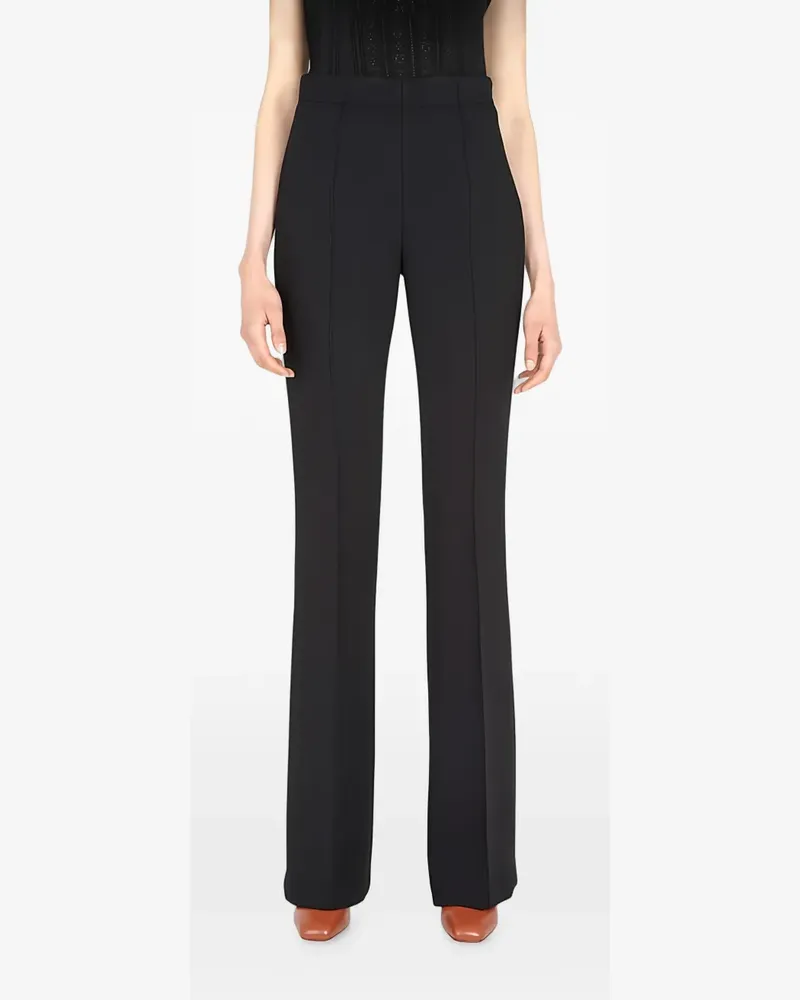 Ferragamo pressed-crease flared trousers - Schwarz Schwarz