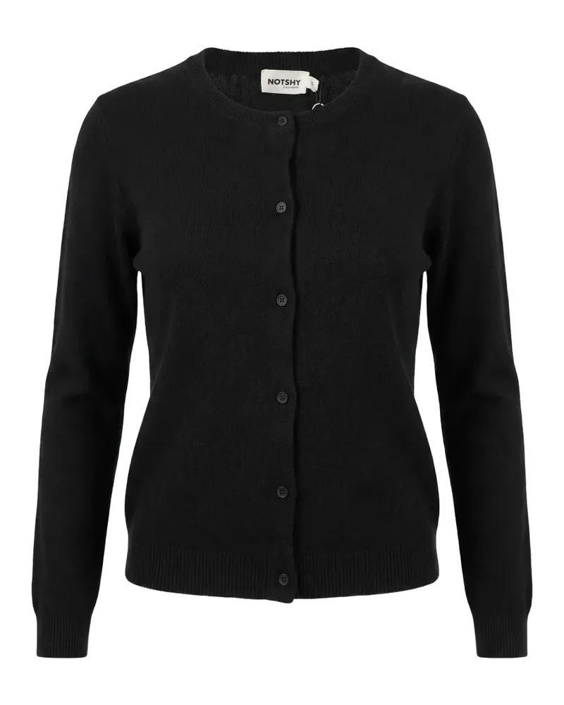Not Shy button-up cashmere cardigan - Schwarz Schwarz