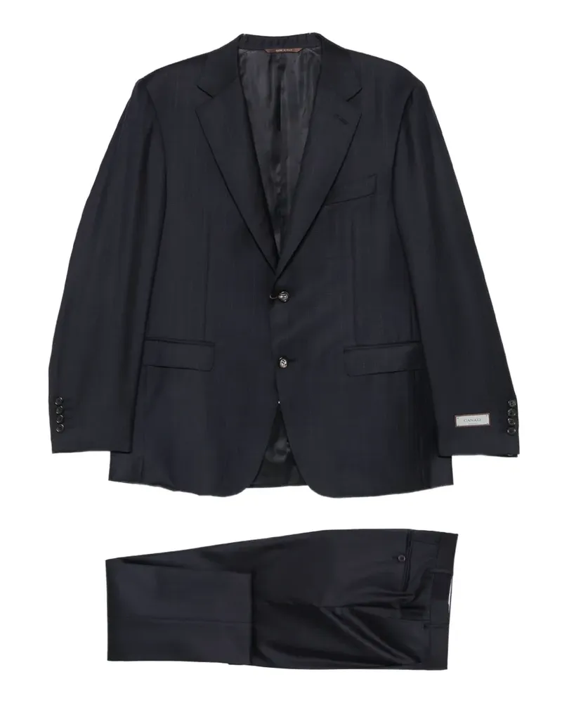 Canali pinstripe-pattern single-breasted suit - Blau Blau