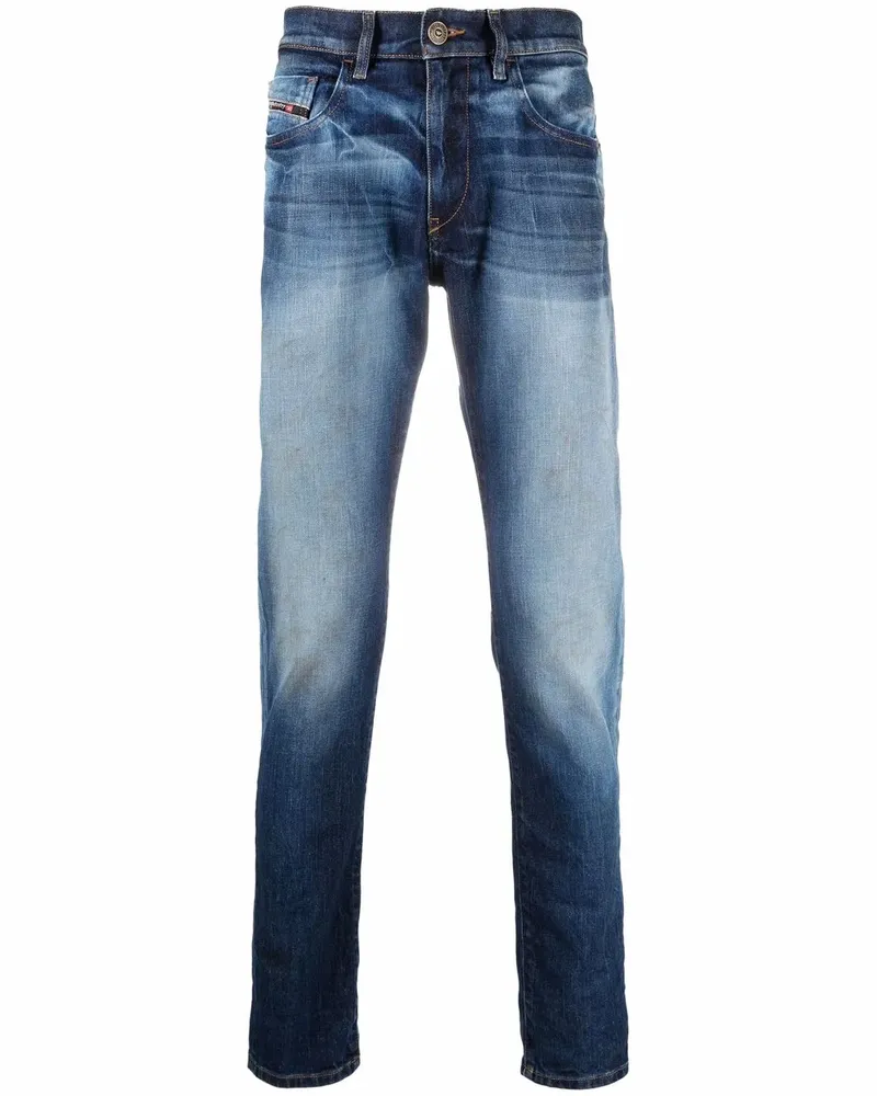Diesel Halbhohe D-Strukt Slim-Fit-Jeans - Blau Blau