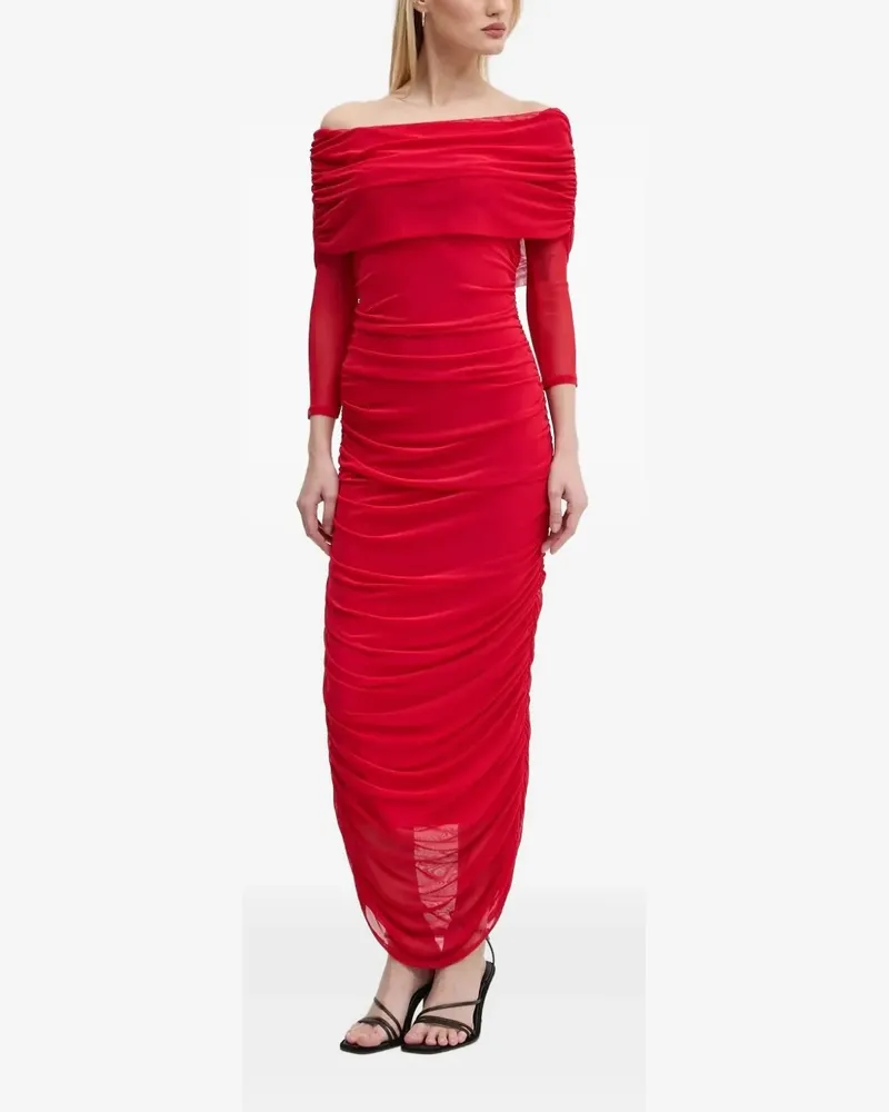 Never Fully Dressed off-shoulder maxi dress - Rot Rot