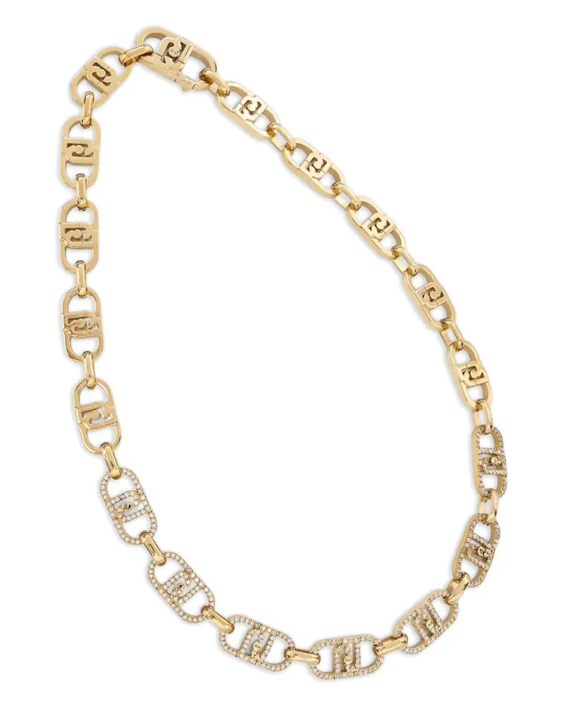 Liu Jo logo-embellished necklace - Gold Gold