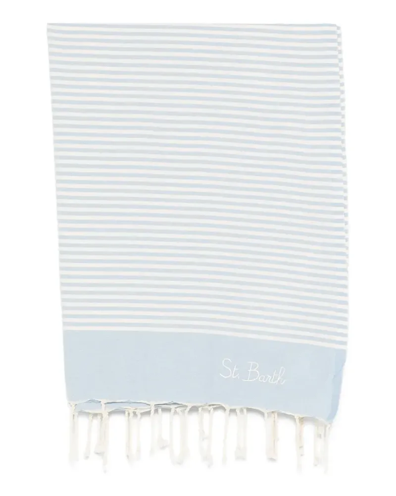 MC2 Saint Barth Foutas striped beach towel - Blau Blau