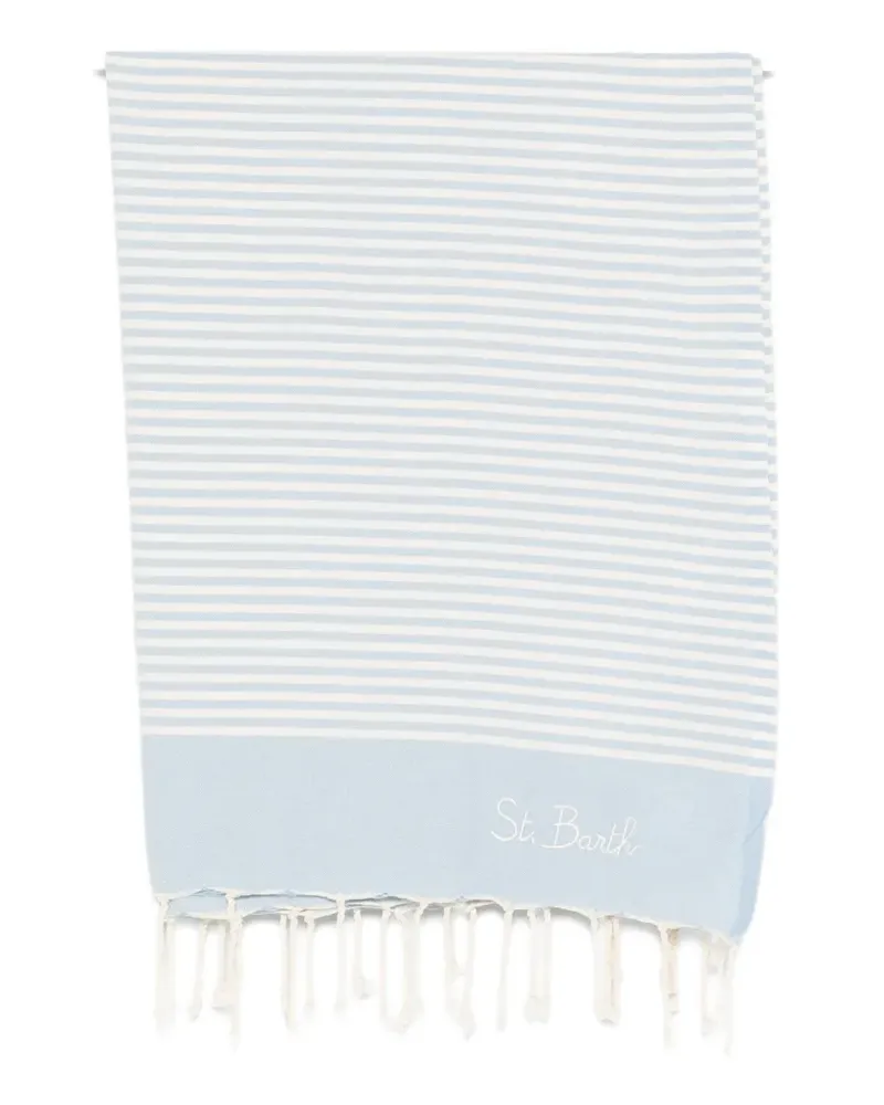 MC2 Saint Barth Foutas striped beach towel - Blau Blau