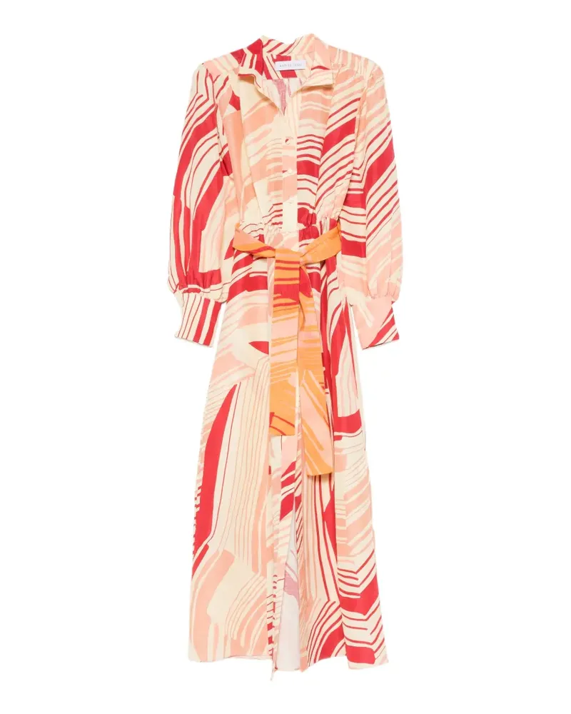 Raquel Diniz Kleid mit abstraktem Print - Nude Nude