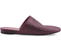 Mules mit Strass - Rot