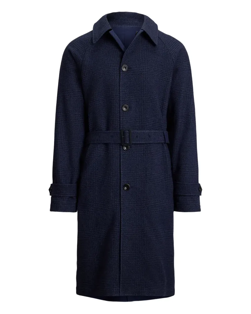 Ralph Lauren Mantel mit Glen Plaid-Muster - Blau Blau