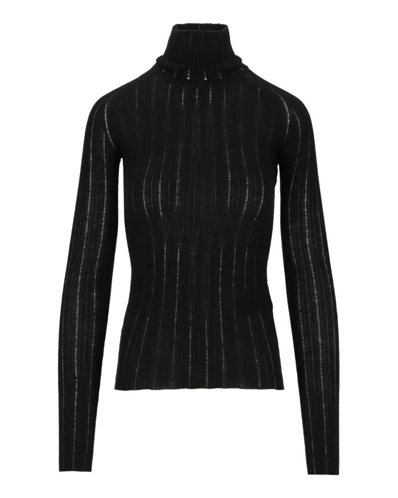 Durazzi Milano ribbed-knit roll-neck sweater - Schwarz Schwarz