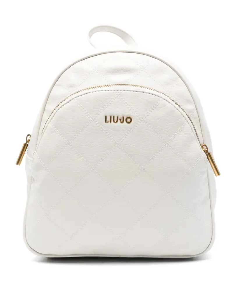 Liu Jo Rucksack mit Logo - Weiß Weiß