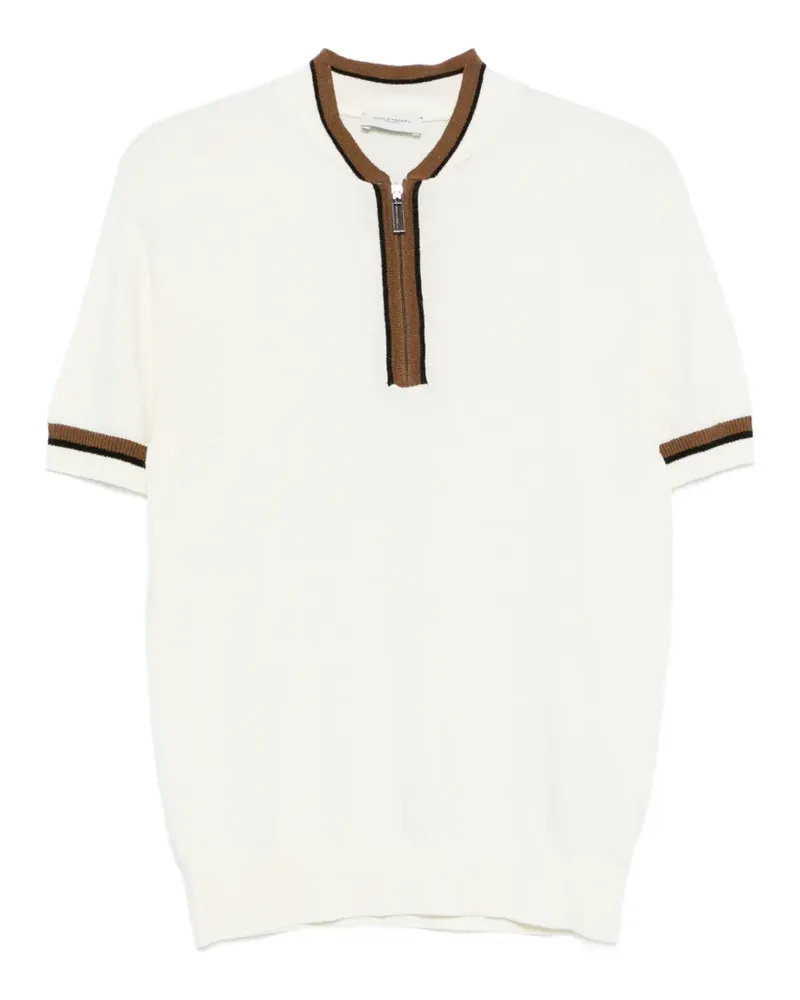 Paolo Pecora Milano T-Shirt mit Reißverschluss - Nude Nude
