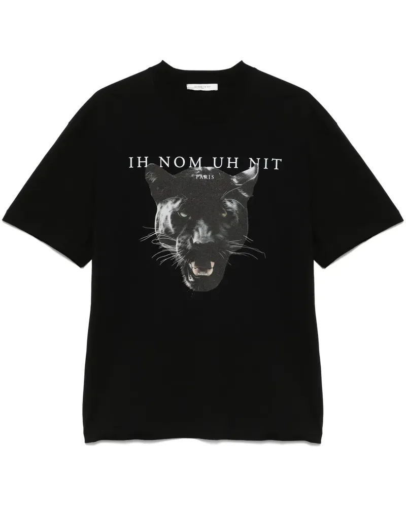 IH NOM UH NIT T-Shirt mit Katzen-Print - Schwarz Schwarz