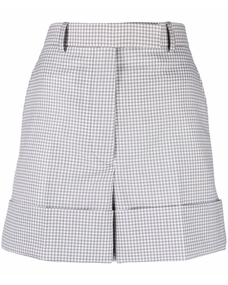 Thom Browne Shorts mit Check Grau