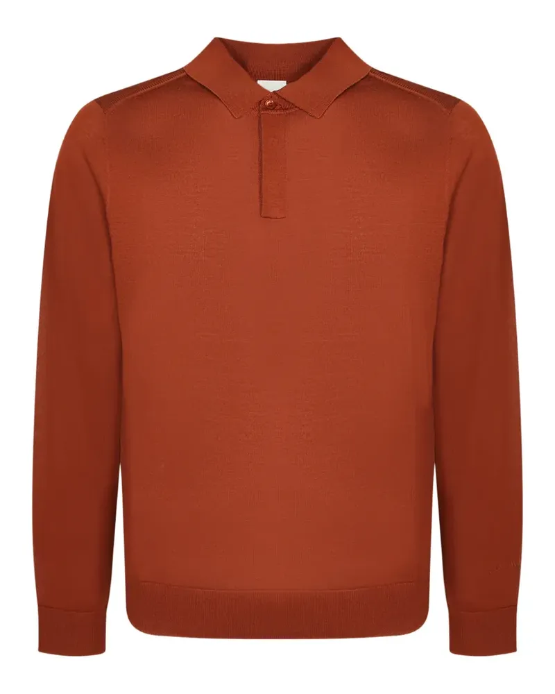 Paul Smith Auswaschbares Poloshirt aus Merinowolle - Braun Braun