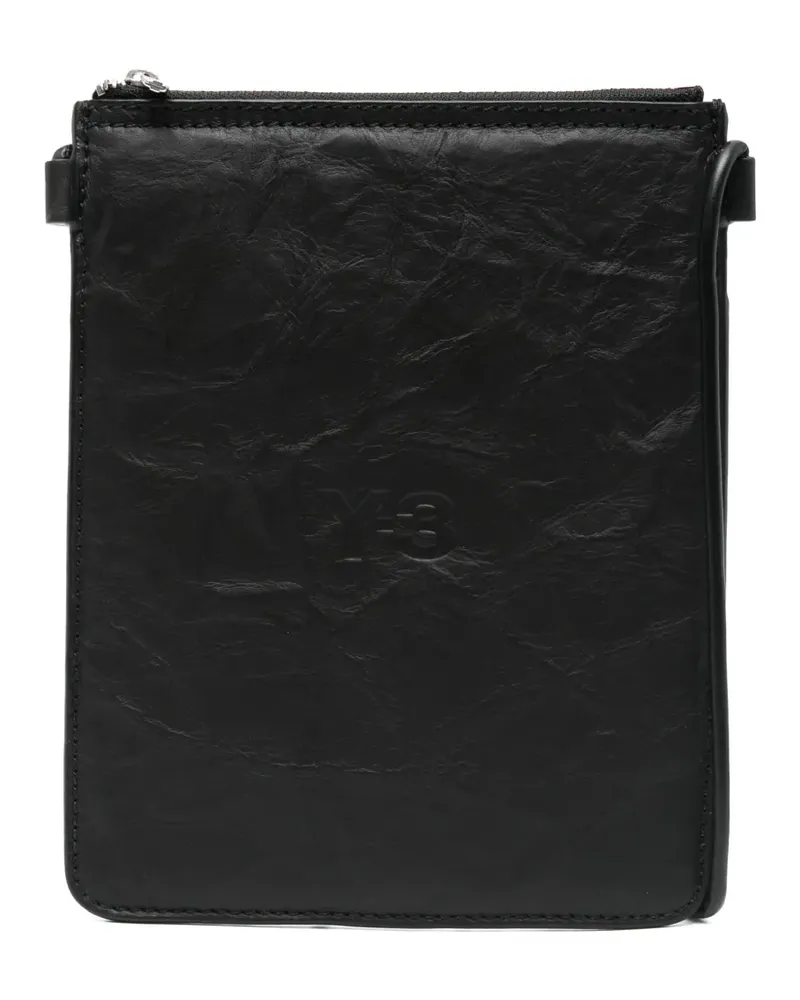 Y-3 Kuriertasche aus Leder - Schwarz Schwarz