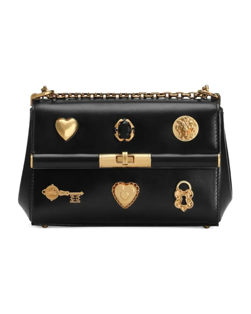 Dolce & Gabbana Mini Marlene City Schultertasche - Schwarz Schwarz