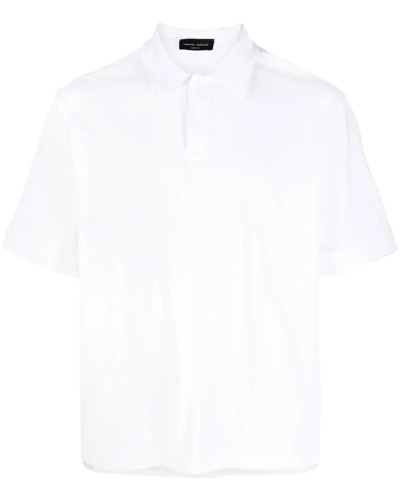 Roberto Collina Klassisches Poloshirt Weiß