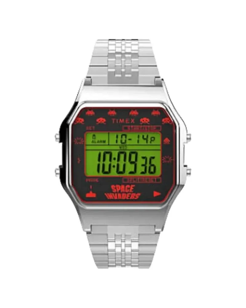 Timex x Space Invaders T80 34mm - Schwarz Schwarz