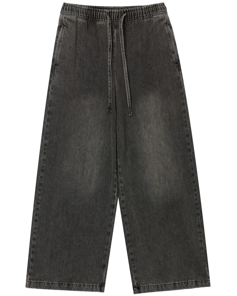 b+ab Jeans mit weitem Bein - Schwarz Schwarz