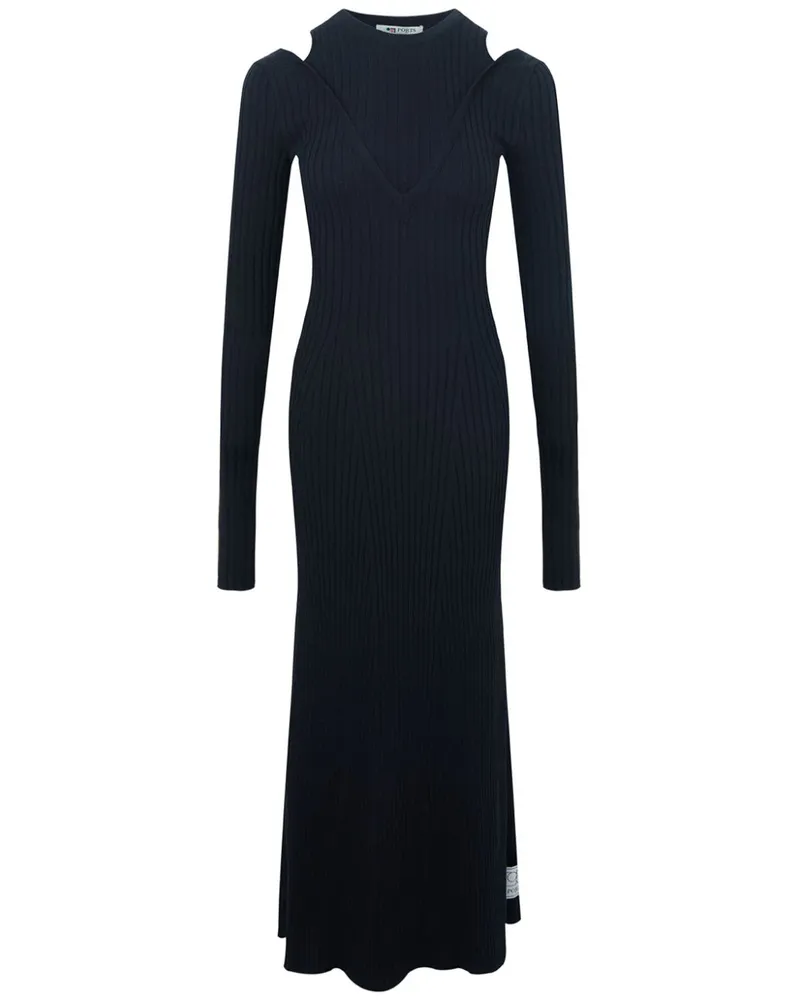 Ports 1961 Midikleid mit Cut-Outs - Schwarz Schwarz