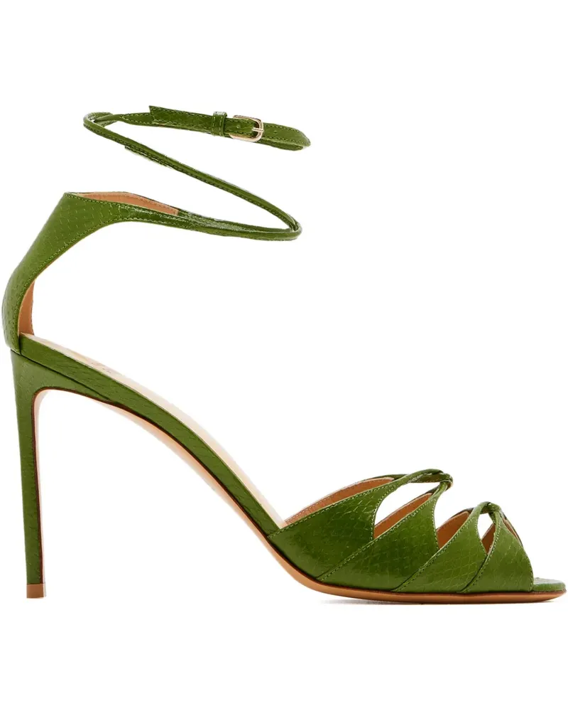 Francesco Russo Risioi5 Stiletto-Sandalen mit Cut-Out 95mm - Grün Grün