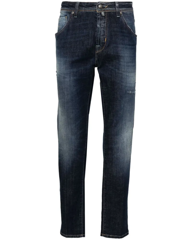 Jacob Cohën Schmale Scott Cropped-Jeans - Blau Blau