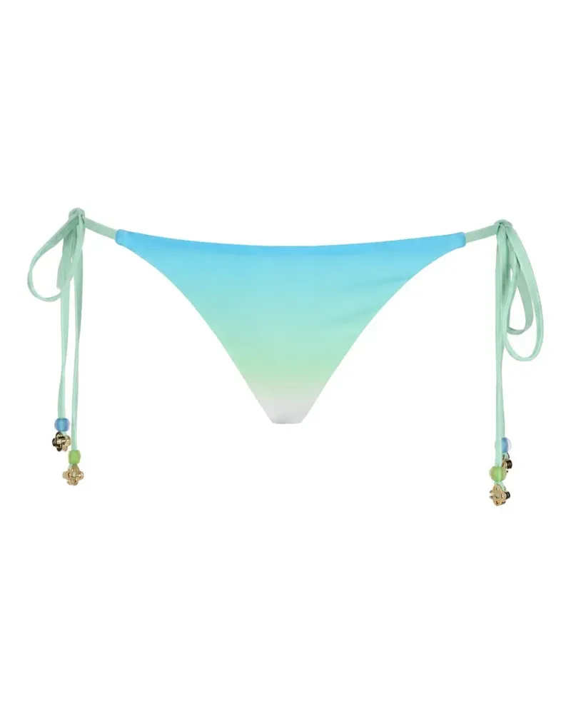 Casablanca Paris gradient-effect bead-embellished bikini bottoms - Blau Blau