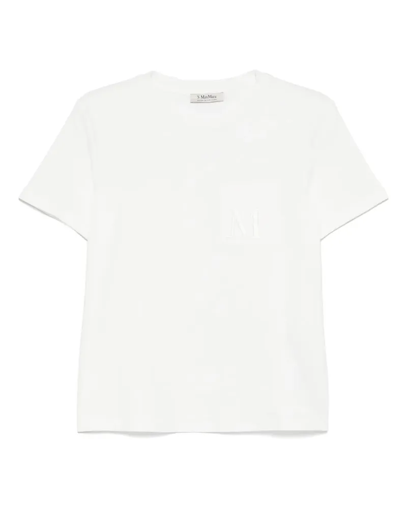 Max Mara Max Mara Klassisches T-Shirt - Weiß Weiß