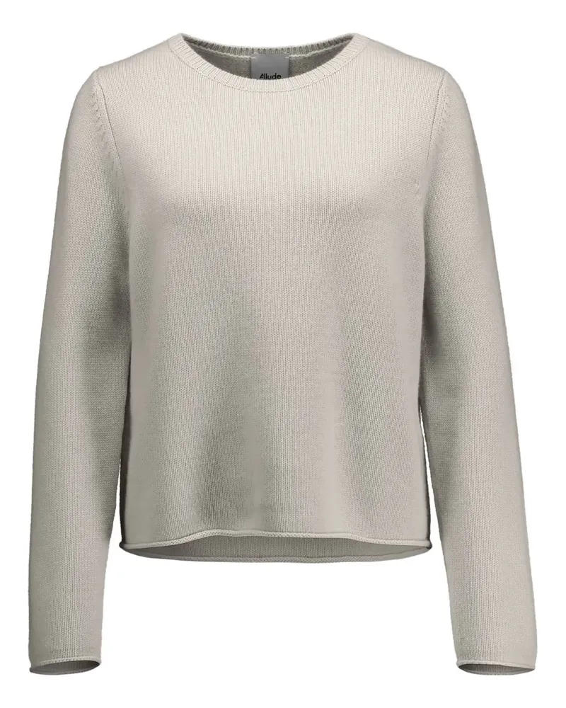 ALLUDE Pullover mit rundem Ausschnitt - Grau Grau
